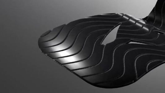 Easy Tape pre-cut kinesiology strip — close-up of the wave adhesive pattern